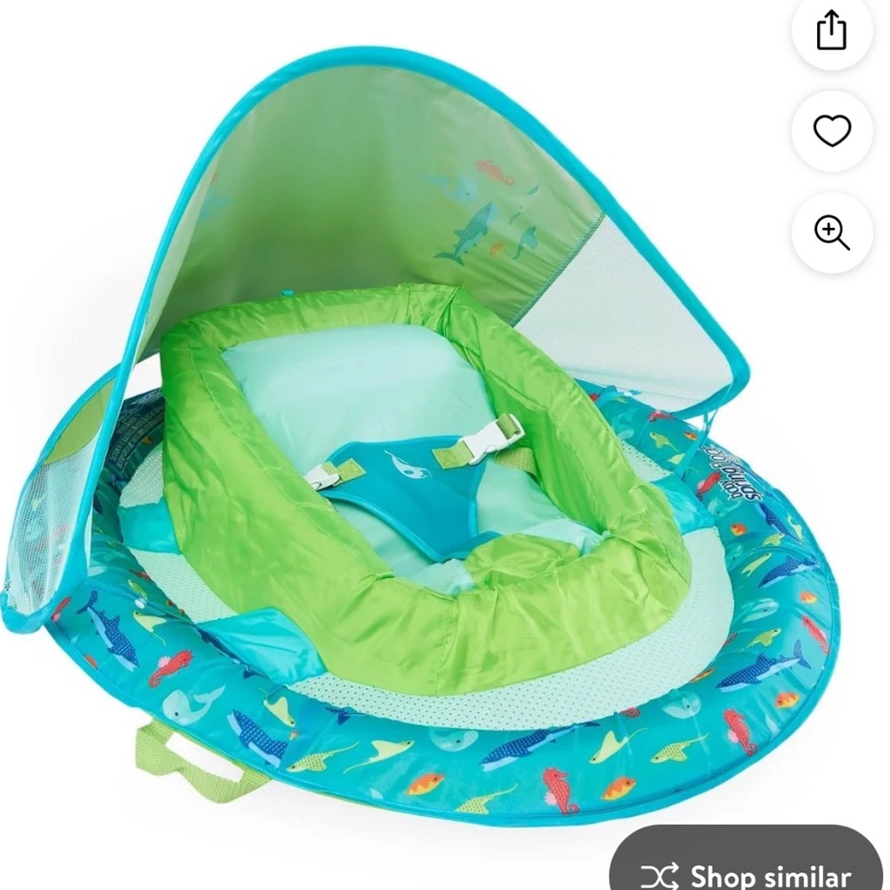 Swimways Infant Baby Spring Float green 3-9 months